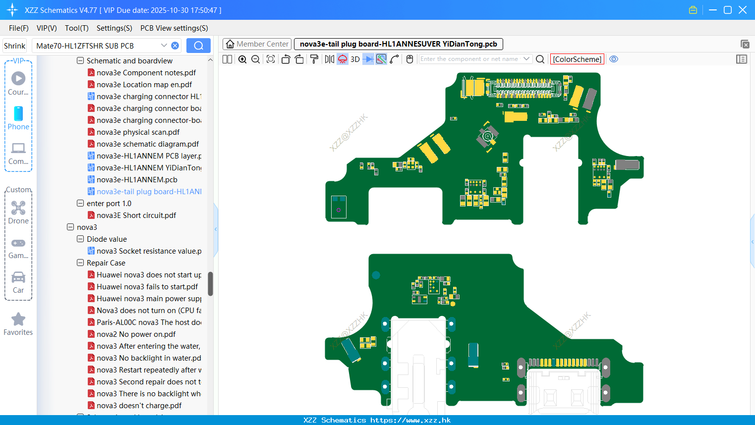 Huawei Nova3e-tail Plug Board-HL1ANNESUVER bitmap